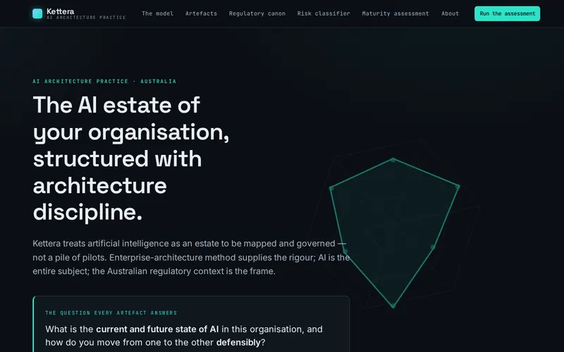 Kettera — the AI estate of your organisation, structured with architecture discipline